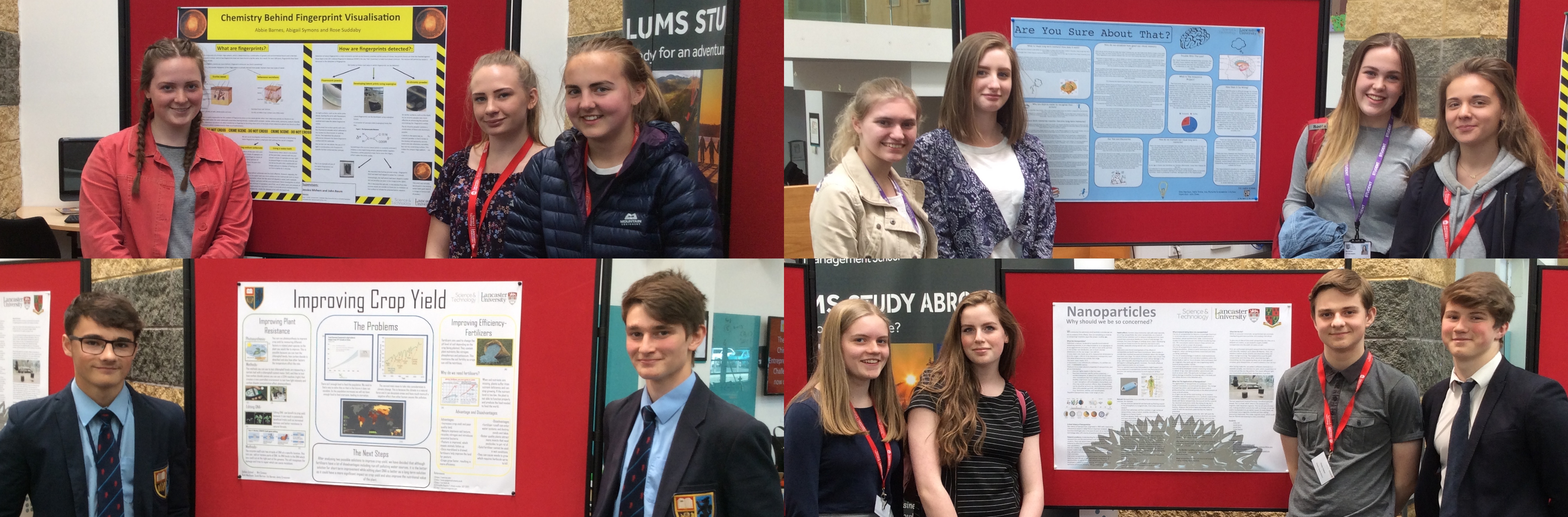 The four SLF teams: Queen Elizabeth School, The Lakes School, Dallam School, and Kirkbie Kendal School.