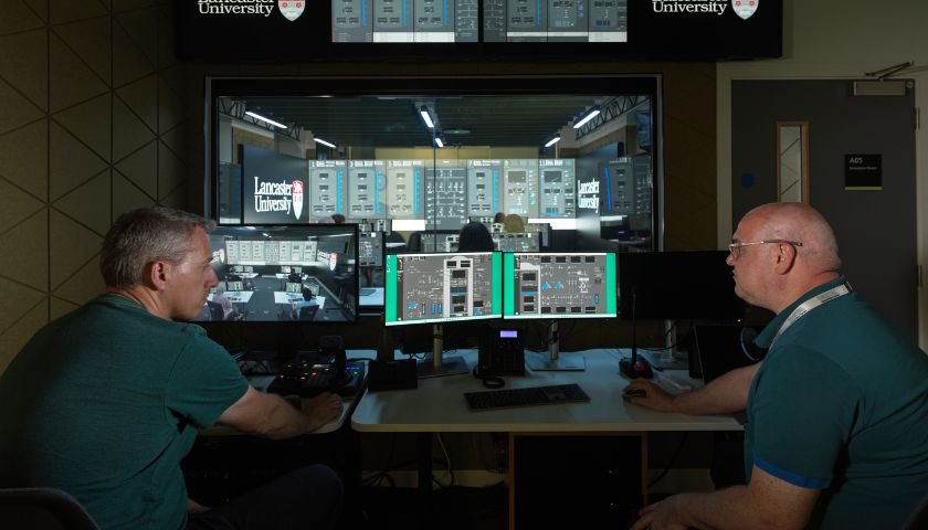 The Extron control room