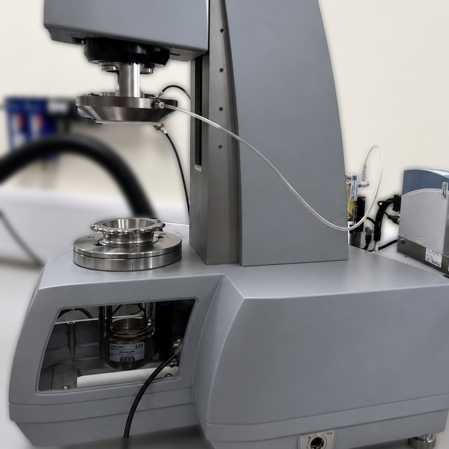 Granular media flow testing (Anton Paar Powder Flow Cell)