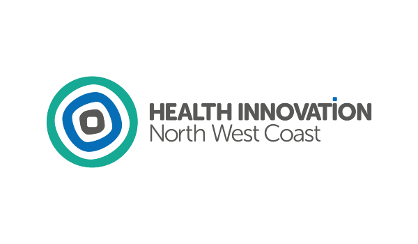 The logo of Health Innovation North West Coast